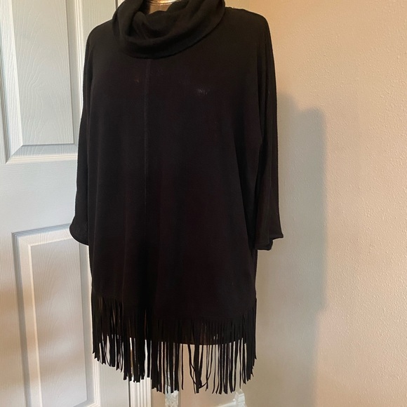 Terre Bleue black cowl neck top - Picture 3 of 4